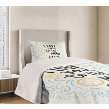 Cartoon Sibling Love Bedspread Set