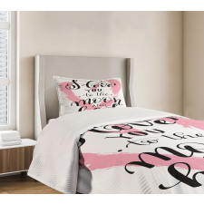 Watercolor Heart Bedspread Set