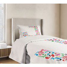 J Typography Bedspread Set