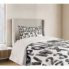 Grunge Scratched Look Bedspread Set