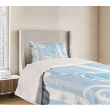 Snowflakes Butterfly Bedspread Set