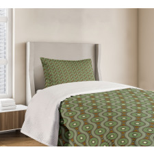 Crisscrossing Waves Bedspread Set