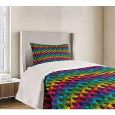 Digital Puzzle Style Bedspread Set