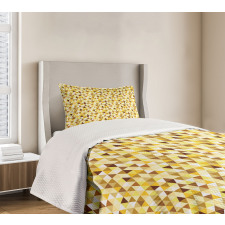 Funky Vivid Triangles Bedspread Set