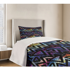 Galaxy Theme Lines Bedspread Set