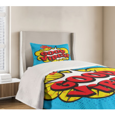 Pop Speech Bubble Bedspread Set