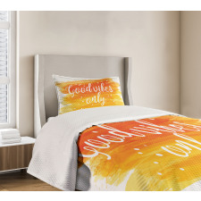 Modern Watercolor Bedspread Set