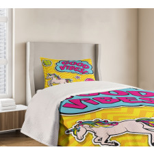 Unicorn Donut Fun Bedspread Set