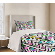 Zigzag Colorful Bedspread Set