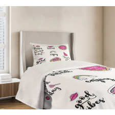 Happy Sweetest Day Bedspread Set