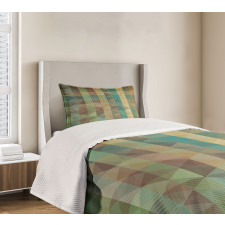 Triangles Mosaic Retro Bedspread Set