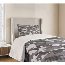 Grey Color Shades Bedspread Set