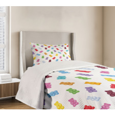 Vibrant Gummy Bears Bedspread Set