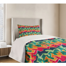 Crazy Funky Graffiti Bedspread Set