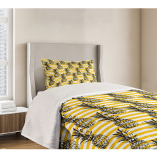 Modern Pineapple Motif Bedspread Set