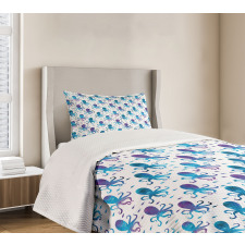 Polygonal Animal Design Bedspread Set