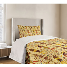 Grunge and Retro Timeless Bedspread Set