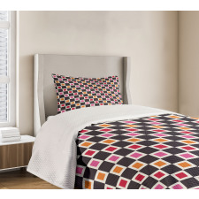 Grid Vivid Squares Bedspread Set