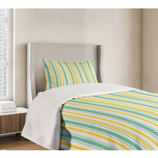 Summer Stripes Dots Bedspread Set