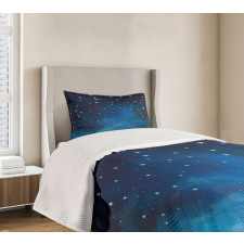 Night Time with Moon Star Bedspread Set