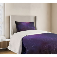 Galaxy Themed Nebula Star Bedspread Set