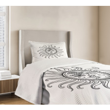 Tribal Star Moons Bedspread Set