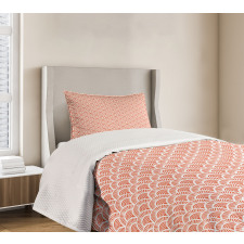 Half Circles Scale Motif Bedspread Set