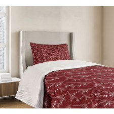 Romantic City of Love Bedspread Set