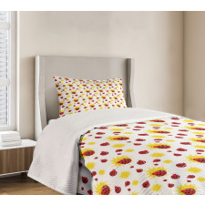 Summer Inspired Bugs Bedspread Set