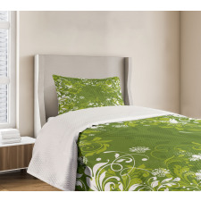 Abstract Floral Nature Bedspread Set