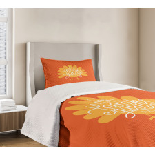 Poultry Silhouette Fall Bedspread Set