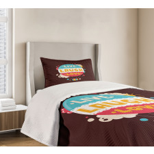 Air Balloon Cheerful Retro Bedspread Set