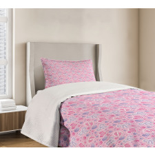Bows and Buttons Ribbon Bedspread Set