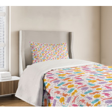 Sleeping Playing Joyful Bedspread Set