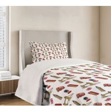 Big Ben Tower Bridge UK Bedspread Set