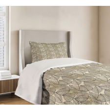 Autumn Leaves Pattern Bedspread Set