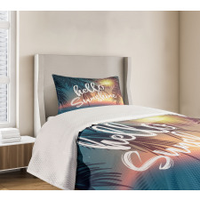 Tropical Palms Bedspread Set