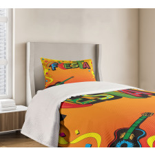 Latino Themed Party Bedspread Set