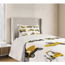 Big Vehicles Art Bedspread Set