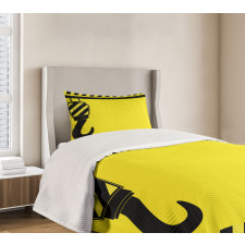 Hook Striped Frame Bedspread Set