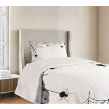 Spiders Bats Cobweb Bedspread Set