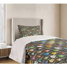 Music Themed Strings Bedspread Set