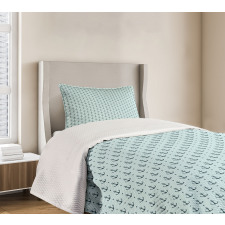 Zigzags Maritime Dots Bedspread Set