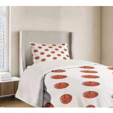 Cartoon Balls Score Bedspread Set