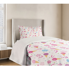 Sweets Ice Cream Candy Bedspread Set