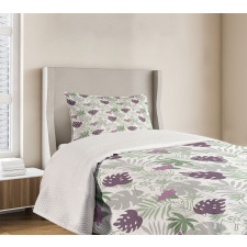 Tropical Botany Design Bedspread Set