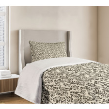 Abstract Nature Swirls Bedspread Set