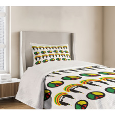 Colorful Reggae Bedspread Set