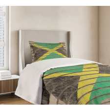 Flag on the Wall Chalk Bedspread Set