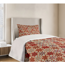 Retro Anise Stars Motif Bedspread Set